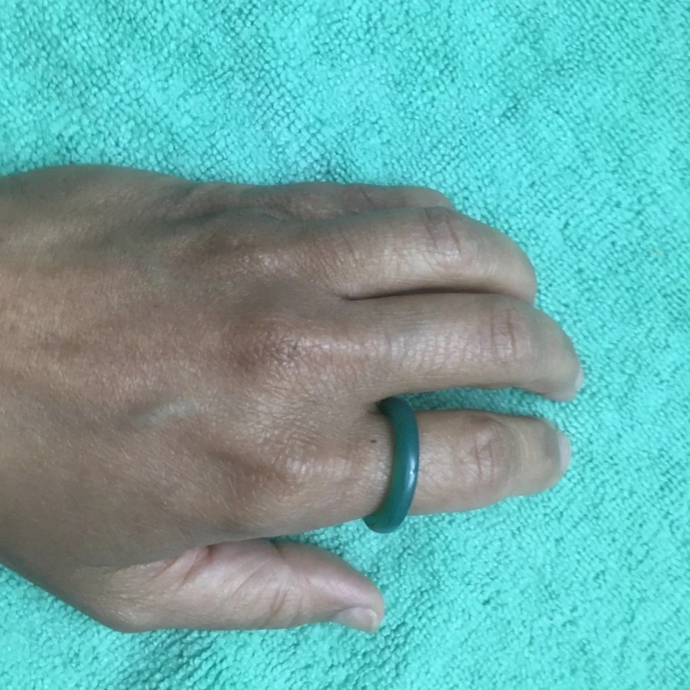 Green Onyx Ring 1 Band Unisex